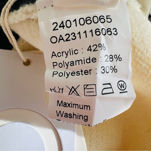 Commense Sweater Top Womens Size XS Black Ivory Relaxed Classic - Picture 13 of 15